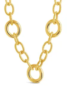 Carter Round Statement Link Necklace