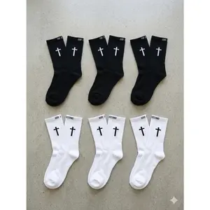 God First + Im Second Pair Socks - Faith-Inspired Socks with Bold Design, Breathable Fabric, 3 pairs