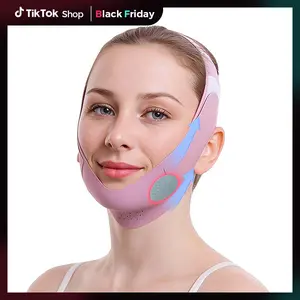 【Black Friday】Labhairs Graphene V-Line Chin Strap for Face Slimming – Double Chin Reducer & Jawline Lifting Mask – Reusable V-Shaped Face Band, Lilac
