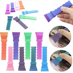 DIY Water Ripple Shape Long Correction Tool, Compact Diamond Painting Repair & Alignment Tool, Multi-Color Options for Cross Stitch Accessories, Diamond Art Tools