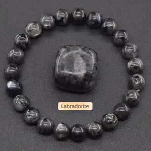 Chic Black Stone Bead Bracelet - a Bohemian-Inspired Accessory, Great for Couples, an Ideal Present for Any Event, Suitable for Everyday Use | Adorable Bracelet | Genuine Stone Bracelet