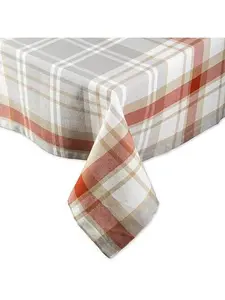 Design Imports Cozy Picnic Plaid 60" x 84" Tablecloth