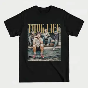 FEEGO Unisex Funny Cotton Short Sleeve T-Shirt The Golden Girls Thug Life Shirt, The Golden Girls Lover Gift Streetwear Graphic Tee Cotton Summer, mother's day gift, mother's day gifts. Casual Top Comfort women's  graphic  tees