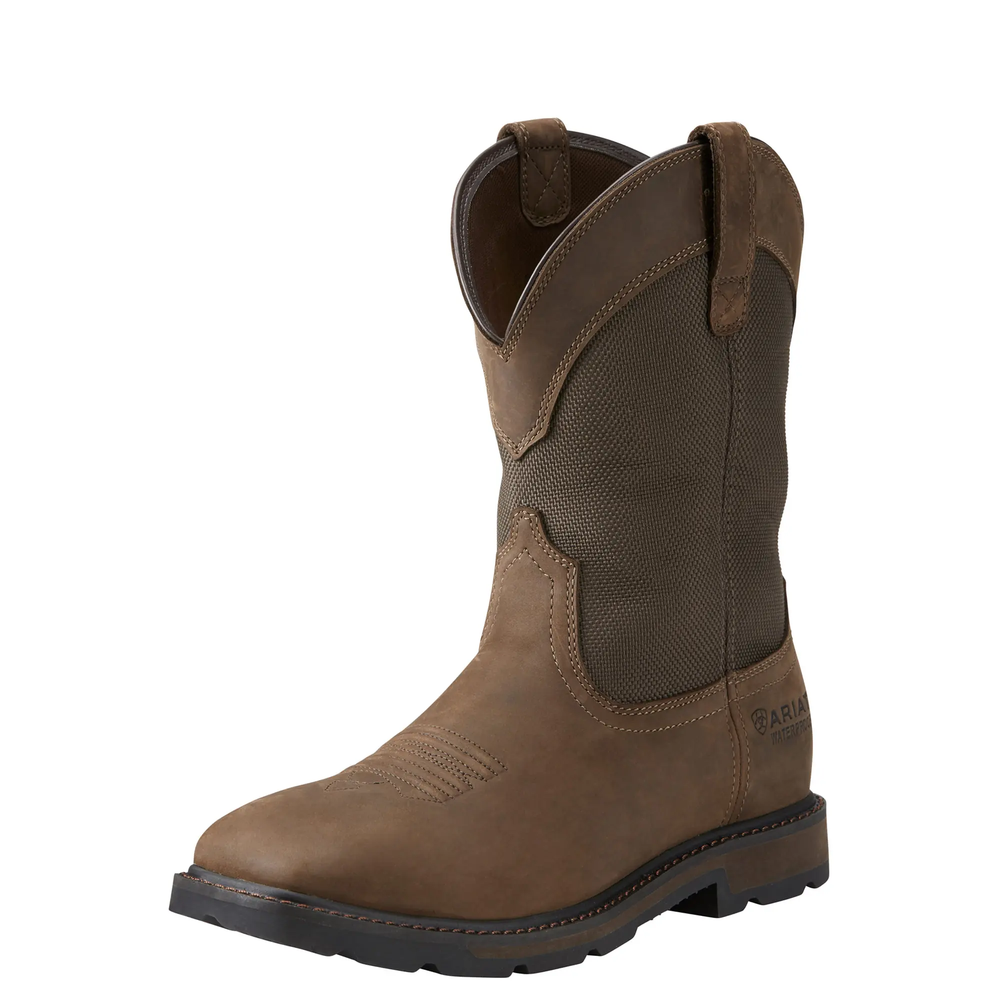 Men's Groundbreaker Wide Square Toe Waterproof Steel Work Boots