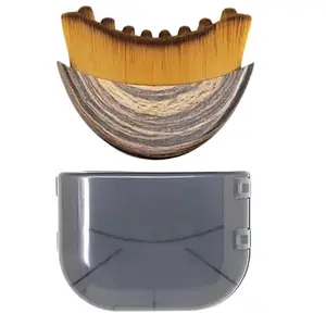 Derma Stamp-Grade Contour Massager - Lymphatic Drainage Face Brush, Double Chin Reducer, Ergonomic Firming & Lifting Tool for Daily Treatment, Gentle Fatigue Relief, All & Sensitive Skin Compatible, Single Item