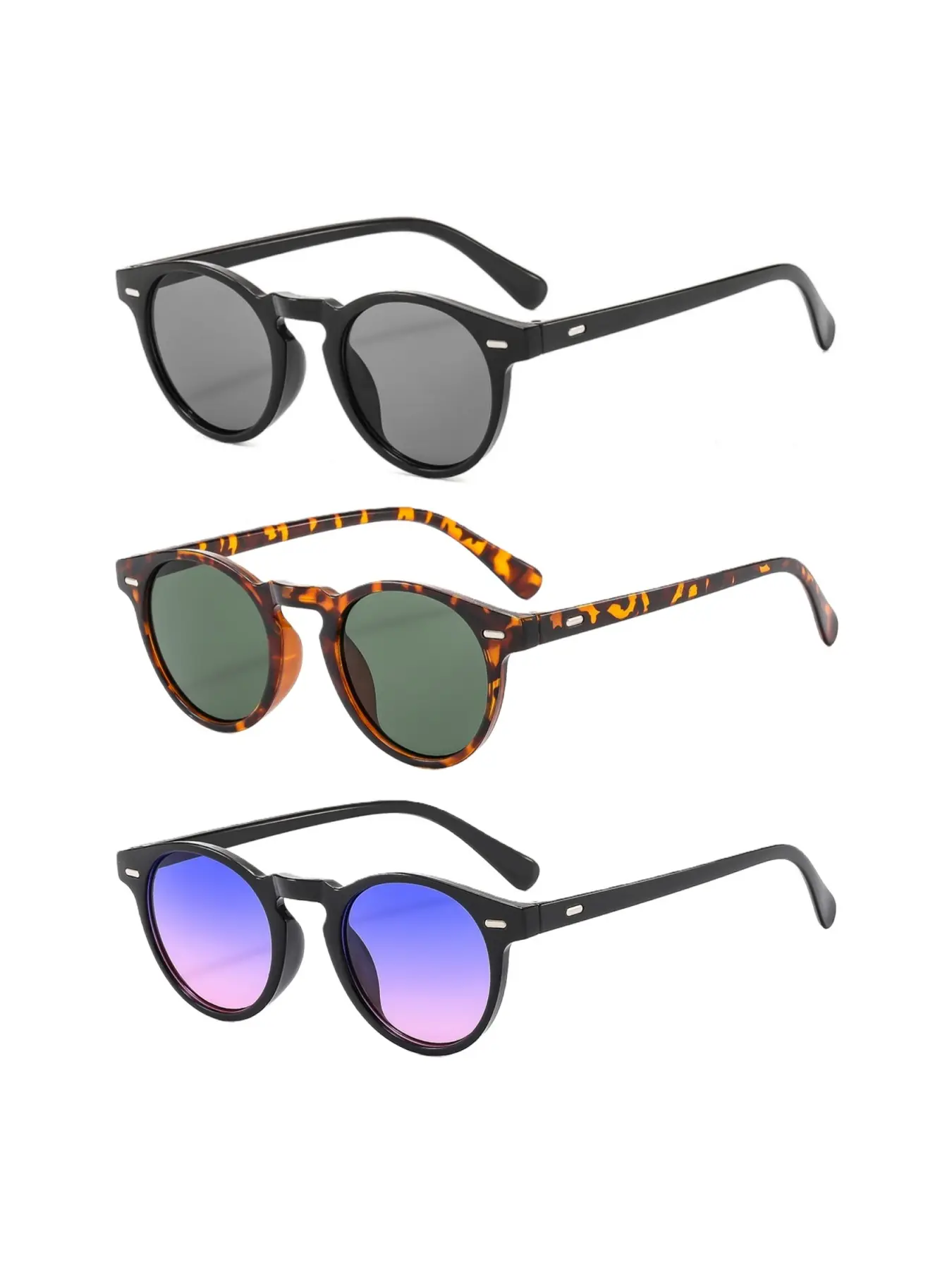 Fashionable Frameless Sunglasses, Square Lens Design, UV Protection, Unisex Outdoor Eyewear for Hiking, Cycling, Driving, Running
