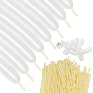 50/100 Matte Transparent Long Balloons, Animal Shape Latex Balloons for Kids Party Decorations, Arch Decoration, Magic Shapes, Wedding Supplies