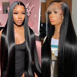 Bling Hair 13x6 Bone Straight Transparent Lace Front Human Hair Wigs For Black Women 13x4 Lace Frontal Wig Natural Wigs Indian Hair Wigs 180Density #Summervibes