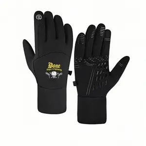 1 pair with Bone Thugs N Harmony Graphic Logo Skull Microphones Design Festivalswinter gloves hiking gloves Touch Screen cold proof Daily Use for Men Women Comfortable winter gifts Popular Warmest Best Selling