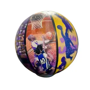 Customized Basketball - With Pictures, Customizable Design with Team Logo & Custom Name Options, Perfect for Gifting or Team Branding