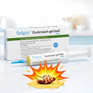 Sulguy Cockroach Gel Bait, 2 Tubes x 30-Grams, 2 Plunger and 2 Tips, German Roach Insect Pest Control, Indoor and Outdoor Use, Roach Killer Gel for American, German and Other Major Cockroach Species,summervibes