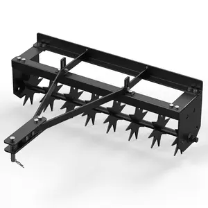 Tow Behind Spike Aerator, 32 Inch Tow Behind Aerators with Durable Steel Tines Lawn Soil Penetrator with Extra-Wide Tow Bar for Lawn, Farm, Planting