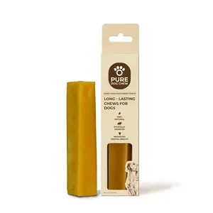 Pure Dog Chew Original Himalayan Yak Cheese Chew - 5 oz 100% Natural Long-Lasting Dental Treat for Large Dogs Supports Dental Health & Tartar Scraped