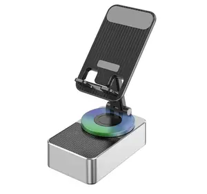 3 in 1 Cell Phone Stand with Bluetooth Speakerand Emergency Response Power Bank,Compatible withiPhone/iPad/Samsung Galaxy,Portable Speakerfor iPhone,Adjustable,Foldable, Portable,Creative Gifts,Portable Speaker for iPhone/iPad/Samsung Galaxy