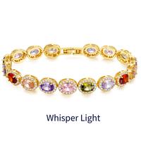 Rainbow Oval Tennis Bracelet