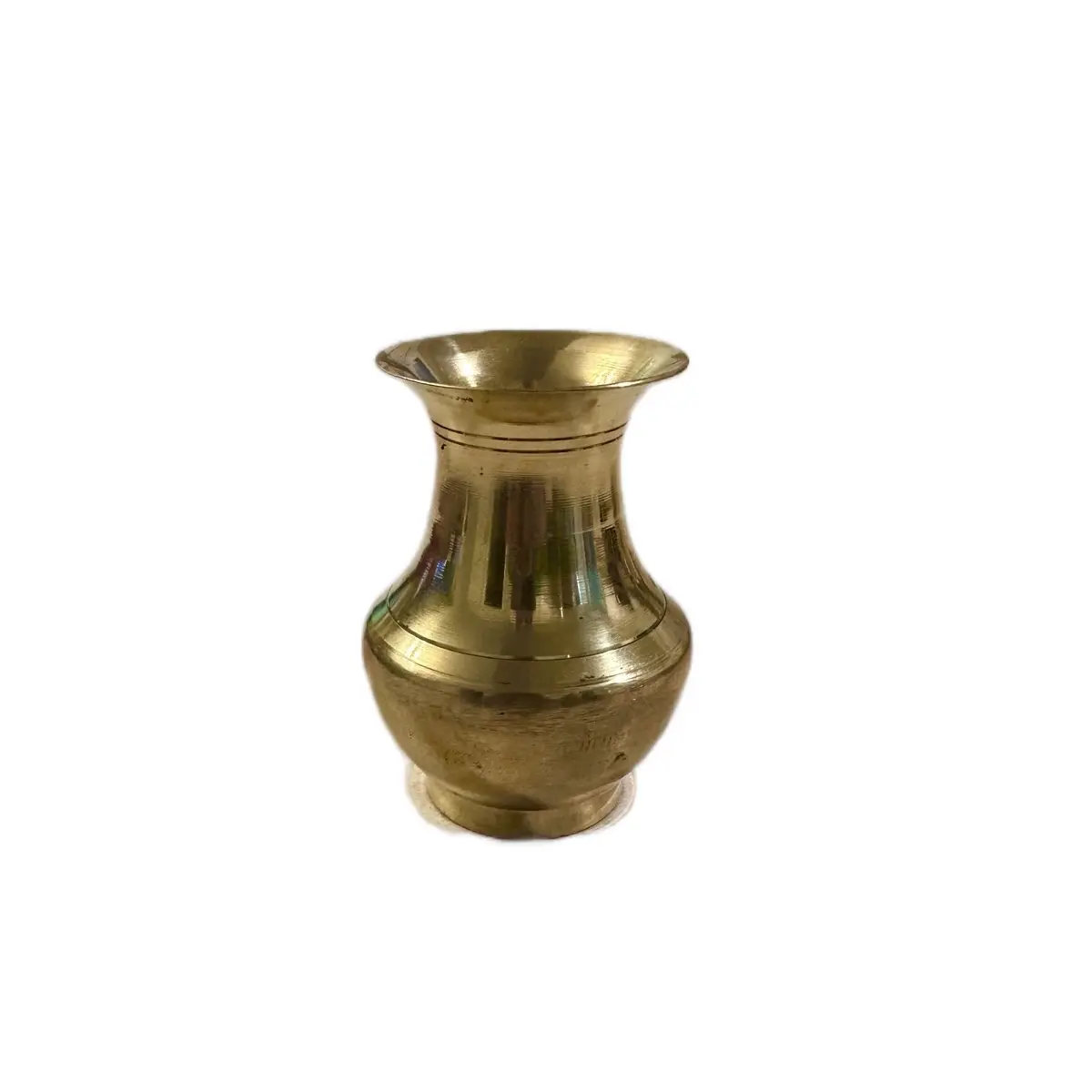 Nepali Festival Brass Lota - 4 Inch Tall Religious