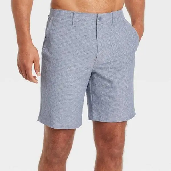 Goodfellow & Co Men's Camo Break-Up Hybrid Swim Shorts UPF 50+ 9" Stretchy Trunk with Pockets & Zipper Closure, Swimsuit Shorts, Camo Shorts