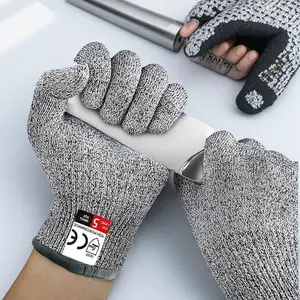 Cut-Resistant Puncture-Proof Work Gloves - Non-Slip Wear-Resistant Thickened for Kitchen, Fishing & Outdoor Use - Breathable Moisture-Wicking Tear-Resistant with Palm Grip Design for Meat Fish Processing