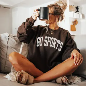 Go Sports Sweatshirt, Game Day Sweatshirt, Preppy Varsity Sports Sweatshirt, Game Day Vibes Crewneck, Sunday Football, Football Mom