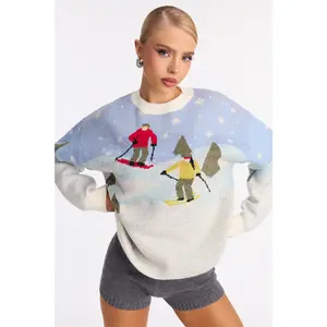 Ski Date Sweater - Multi Color