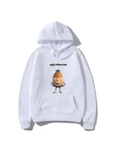 Funny Egg Sheeran Meme Hoodie Men Women Ed Sheeran gothic clothes streetwear White Fleece hoodies hip hop Long sleeve Sportswear