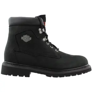 Harley-Davidson Footwear Mens Badlands Motorcycle Casual Boots Ankle - Black Harley-Davidson Footwear Mens Badlands Motorcycle Casual Boots Ankle - Black