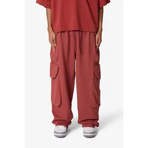 mnml Side Cargo Pocket Sweatpants - Rust