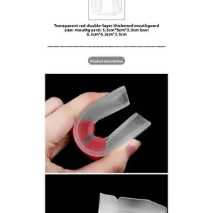 Braces Braces Double-layer thickened sports protect teeth Boxing basketball Soccer martial arts mouth guard