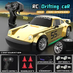 RC Drift Racing Car 1:20 Scale Model with 2.4GHz Remote 360° Spins & LED Lights Best Gift for Boys Girls Age 3+ Birthday Children’s Day