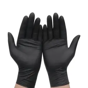 50/100pcs Black PVC Disposable Gloves, Latex-Free Kitchen Cleaning Gloves for Dishwashing, Home Kitchen Cleaning Gloves, Disposable Thickened Gloves for Indoor and Outdoor Use, Household Cleaning Gloves