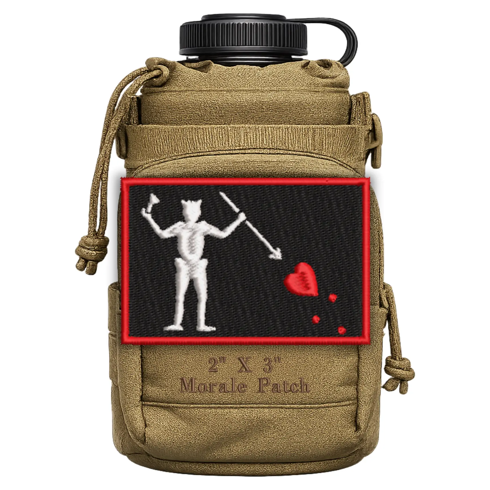 Blackbeard Pirate Flag Morale Patch 2” X 3” Hook & Loop Back for Hats Jackets Tactical Vests Plate Carriers EDC Gear & Humor Patch Collectors, Edward Teach