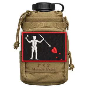 Blackbeard Pirate Flag Morale Patch 2” X 3” Hook & Loop Back for Hats Jackets Tactical Vests Plate Carriers EDC Gear & Humor Patch Collectors, Edward Teach