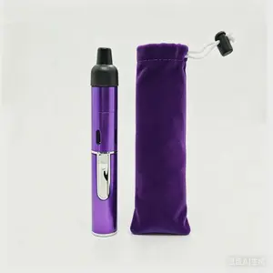 2026 Windproof Pen-Style Camping Lighter Butane Refillable Emergency Fire Starter (Butane Not Included) Compact Portable Design with Premium Velvet Storage Pouch Engineered for All Outdoor Adventures & Survival Scenarios