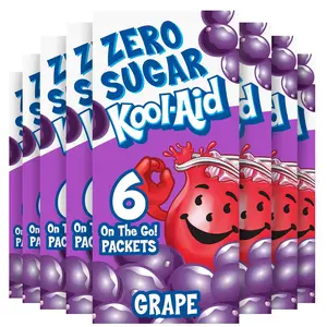 Kool-Aid Sugar-Free Grape On-The-Go Powdered Drink Mix 6 Count (Pack of 1)