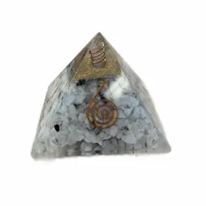 Moonstone Orgonite Pyramid