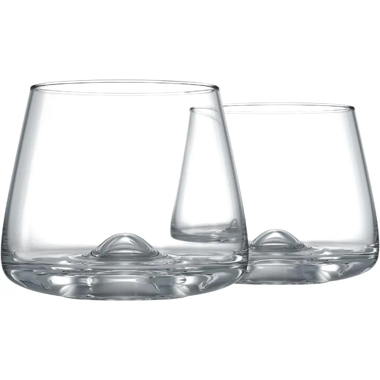 Whiskey Glasses Set | Large 14 oz Crystal Glass Hand Blown of 2 - Uniquely Designed Bourbon & Scotch Tasting Old Fashioned Cocktail Rocks Wisky