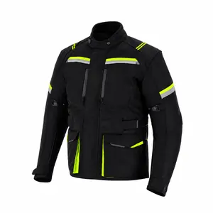 Men All Season Motorcycle Textile Jacket Waterproof Armored Bike Riding Jacket Adventure Touring Clothing with YKK Zippers