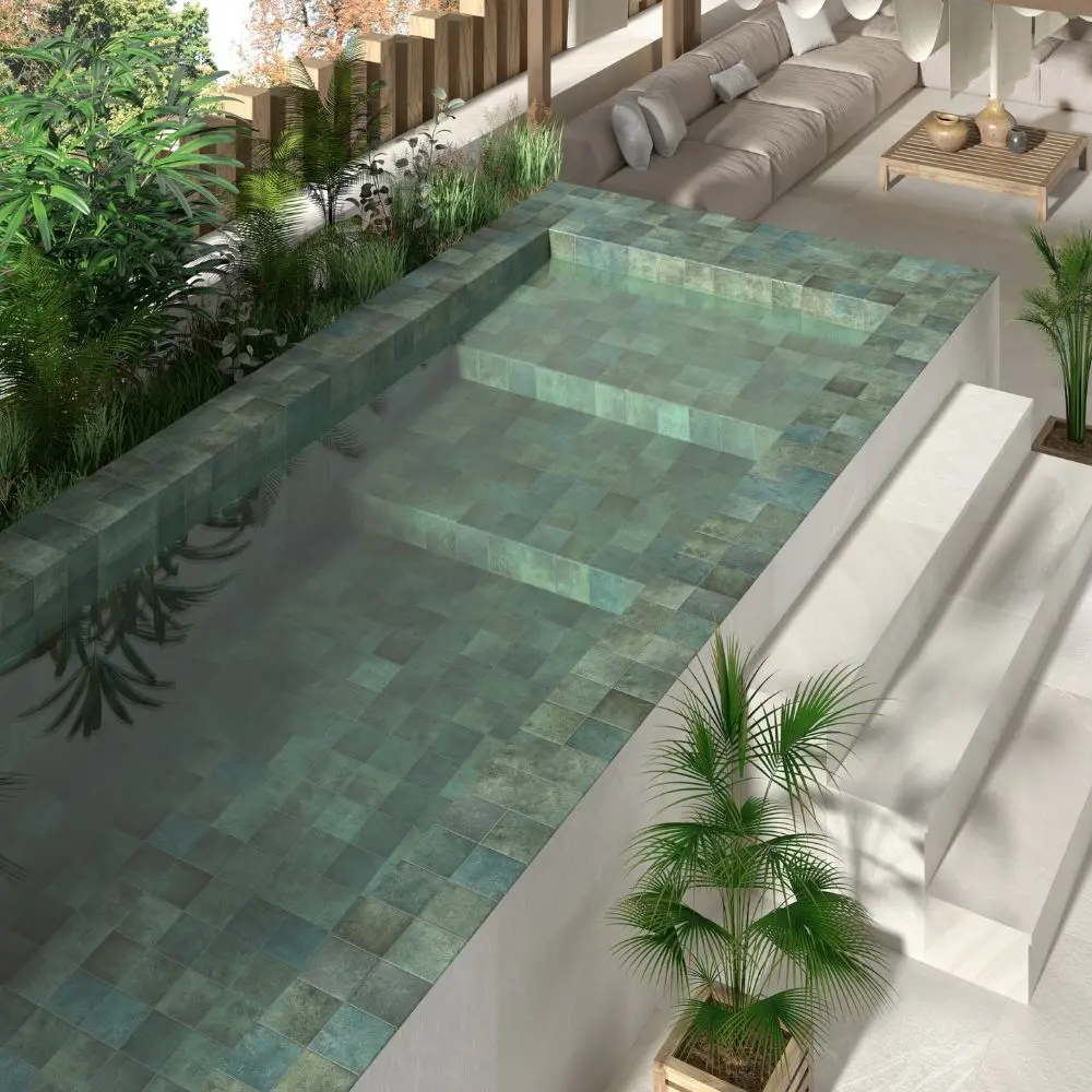 Bali Blue Emerald 6x6 Matte Porcelain Tile Sample
