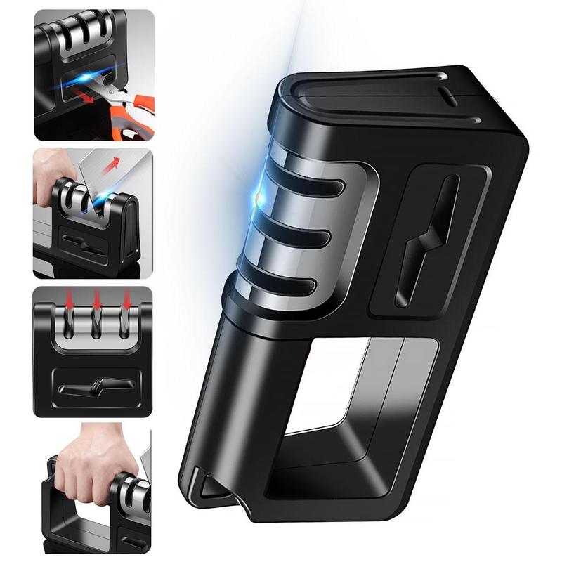 Electric Knife Sharpener Tool for Kitchen Knives, Automatic Sharpening & Polishing, Helps Repair and Restore Blades