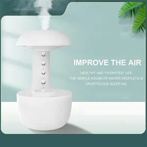 Droplet backfow humidifier , Lightweight Water Droplet Air Humidifier,Anti gravity humidifier, suitable for home, bedroom or office. Effectively distribute moisture into the air to combat dry air that may cause discomfort and health problems
