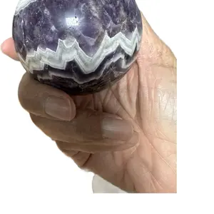 Chevron Amethyst Sphere (Dream Amethyst)  Where intuition meets alignment