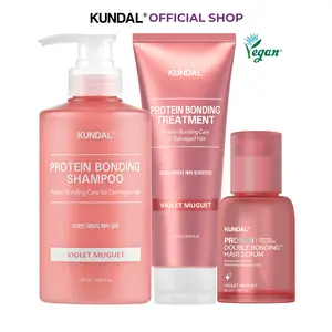 KUNDAL Protein + Collagen Bond Repair Set for Dry, Damaged & Color-Treated Hair