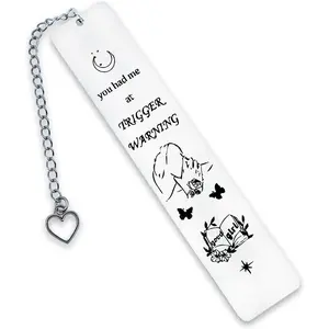 Smutty Book Lovers Gifts, Trigger , Dark Romance Good Girl Book Reader Gifts for Sister Bestie Spicy Bookmark for Women Funny Bookish Bookworm Gifts Christmas Birthday