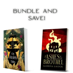 THE WLW BUNDLE The Ashes of the Brothel + On Stolen Tides paperback signed with swag