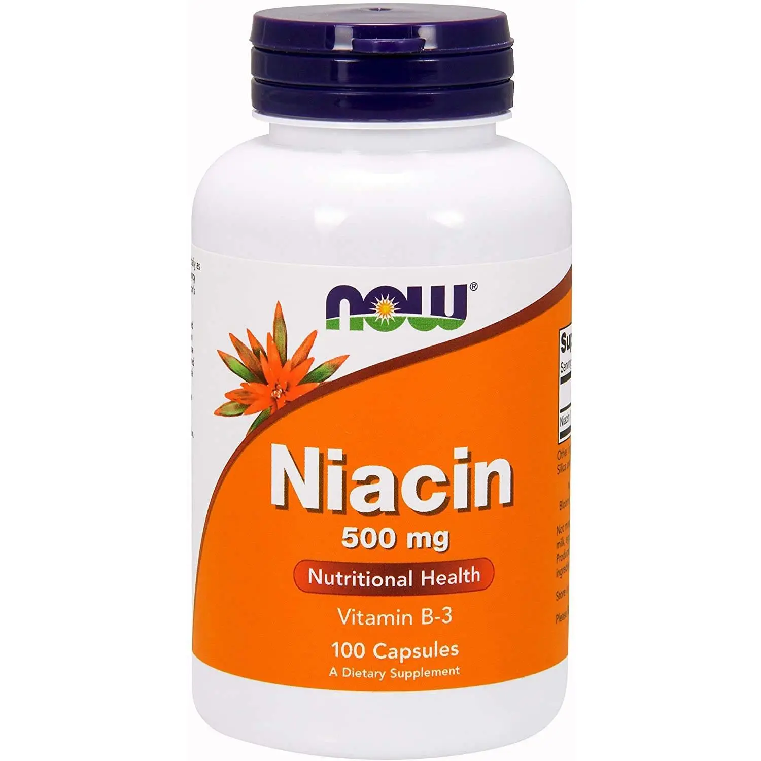 NOW Foods Niacin, 500 mg, 100 Capsules