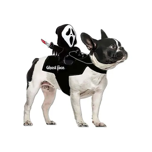 Ghost Face Pet Rider Vest Costume