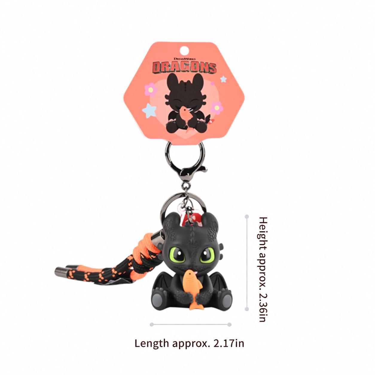 Miniso x How to Train Your Dragon Kawaii 3D Resin Animal Mascot Keychain, Toothless Bag Charm for Backpacks and Purses, Kawaii Accessories, Backpack Accessories, 3D Resin Keychains, Animal Mascot Keychains, Back To School