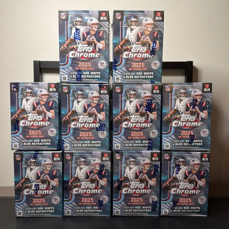 Break #660 Pick Your Team! 10x Topps Chrome Football Blasters! (All Cards Ship!)