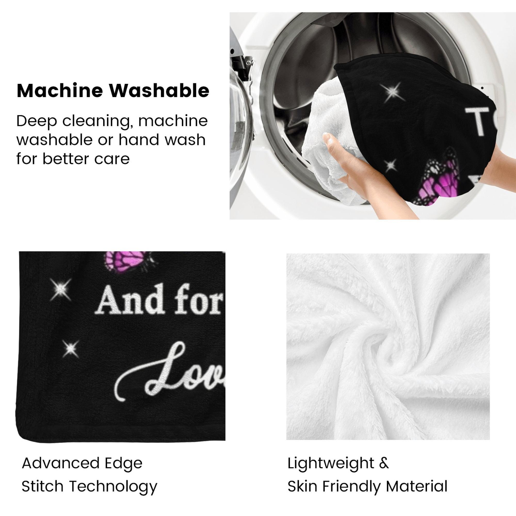 To My Bonus Mom Blanket from Daughter, Heartfelt Stepmom Gift, Inspirational Love Message Throw, Butterfly Design, Cozy Gift for Birthday, Christmas, Mother’s Day