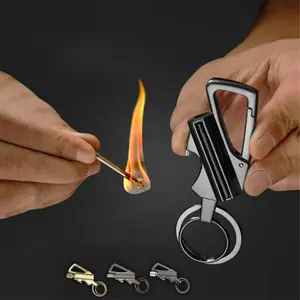 3 In 1 Multi Keychain With Lighter & Opener , Ideal for Outdoor, Reusable, Bottle Opener. Waterproof, Portable, Great for Camping, Hiking, BBQ, Survival, igniting Adventures (Not Include Lighter Fluid)